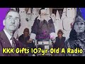KKK &amp; SANTA GIVES 107 YEAR OLD ALABAMA MAN &amp; WIFE A RADIO