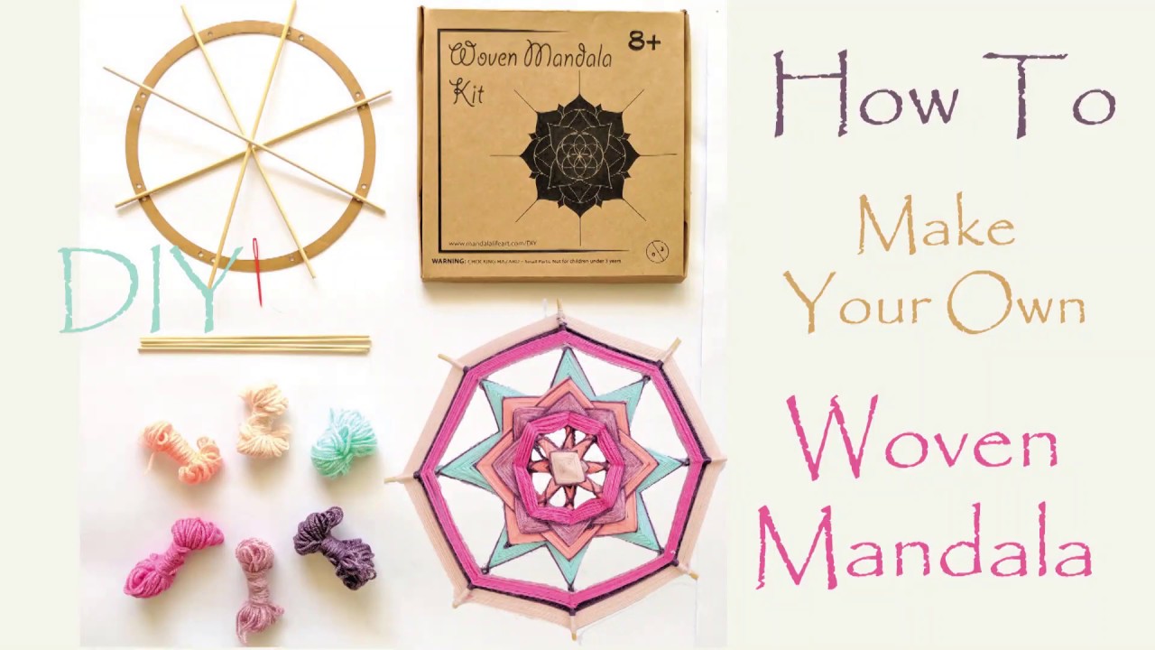 How to make a woven mandala - God's Eye(Short)