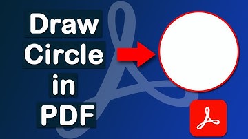 How to draw circle in pdf using Adobe Acrobat Pro DC