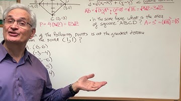 Use Of The Distance Formula - DAT Exam - DAT Math - Destroyer