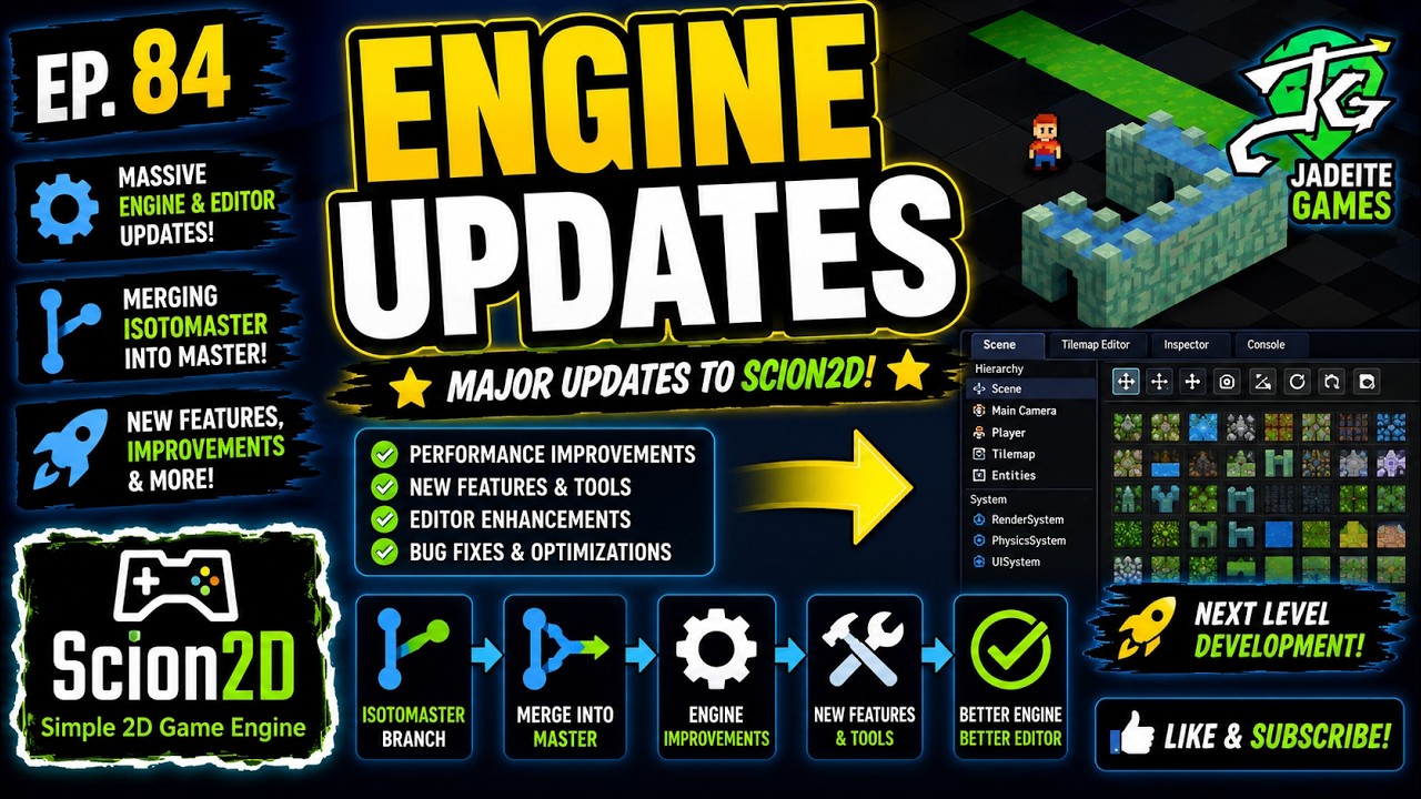 Build a C++ Game Engine | Ep.84 - Engine Update - YouTube