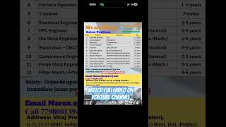 Viraj Profiles Recruitment 2026 😍 | ITI/Diploma/Degree Jobs | Freshers | Viraj Profile Vacancy 2026