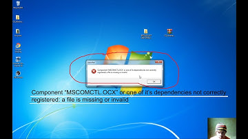 Component "MSCOMCTL.OCX" or one of it