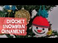 Crochet Snowman Christmas Ornament| Amigurumi for Beginners| Scrap Yarn Projects| Heart and Craft