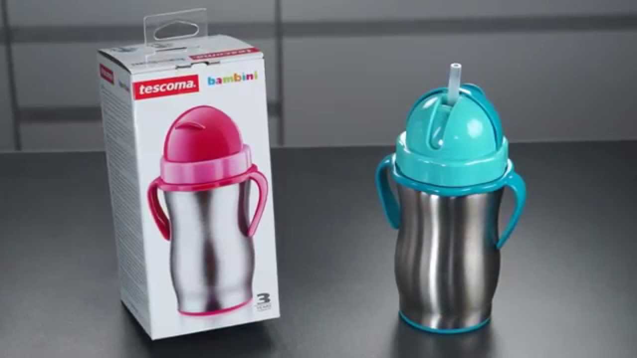 Bottiglia d'acqua isolata da 16 once con cannuccia per bambini | EGO