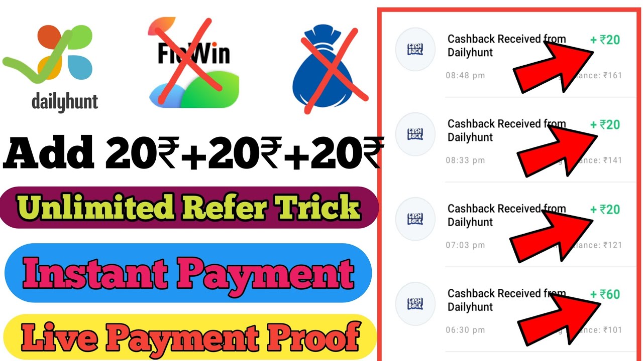 Dailyhunt App Unlimited Refer Trick | 20₹+20₹ Instant Payment | Best Earning App 2021