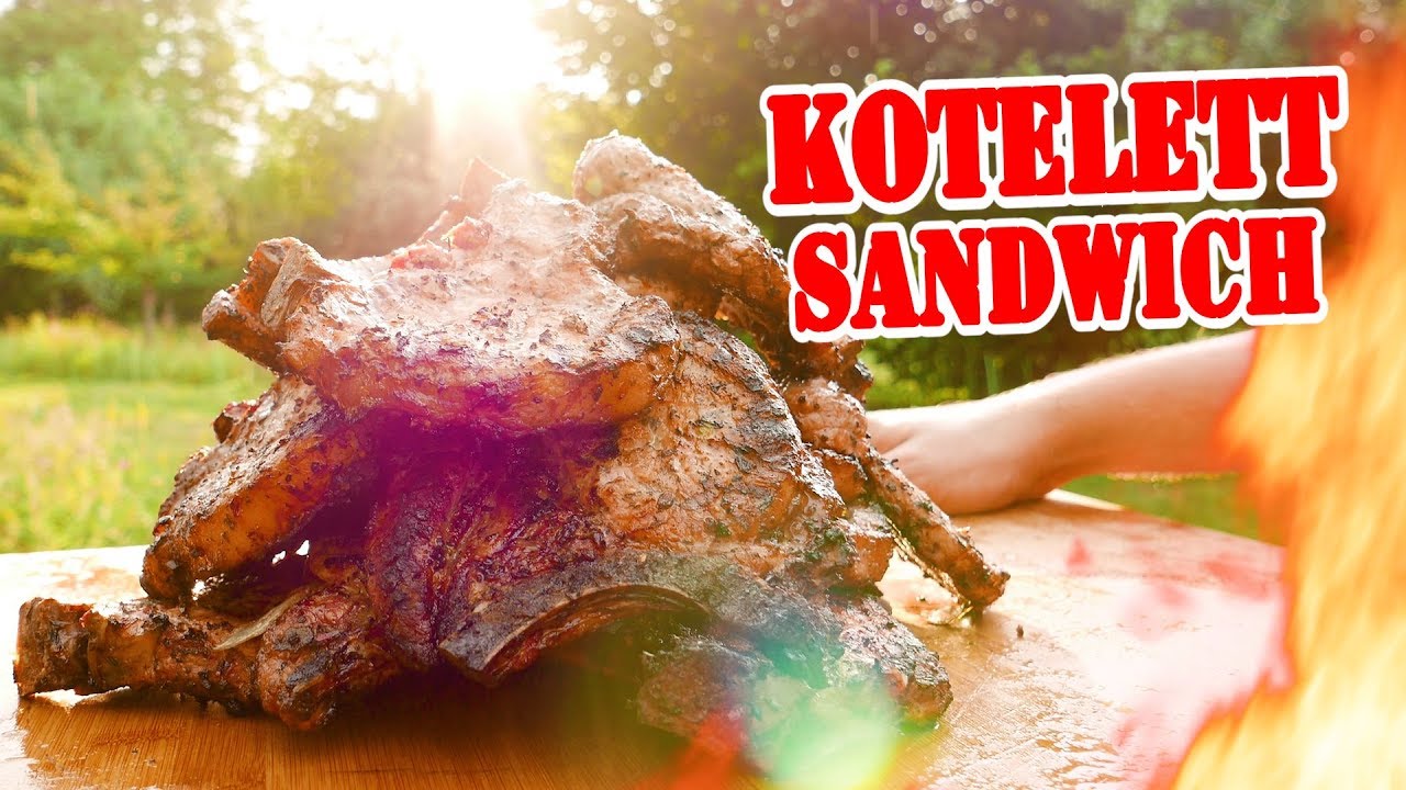 FEUER Kotelett Sandwiches - BBQ Grill Rezept Video - Die Grillshow 300