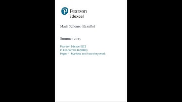 2025 Pearson EDEXCEL A Level Economics B Paper 1 9eb0 01 Markets And How They Work
