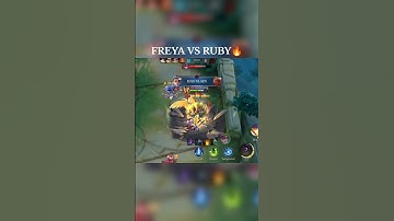 FREYA VS RUBY🔥🥵 #freya #mobilelegends #mlbb #youtubeshorts #shorts #shortvideo