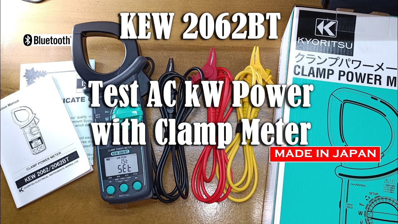 Eng Sub]Kyoritsu KEW 2062BT AC Clamp Power Meter 1000kW (0.3-1000 
