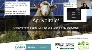 Agrivoltaics in Aotearoa NZ