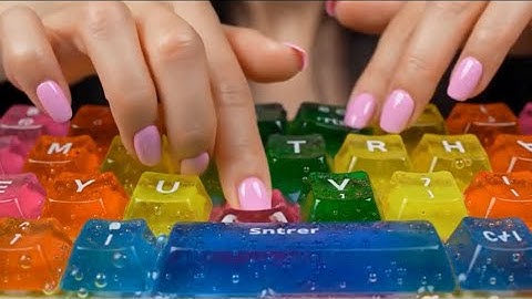 7 minutes Which Ai keyboard would you choose? ASMR relaxation video VEO3 satisfying relaxing sleep 