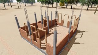 How to build a house step by step ( Complete construction )