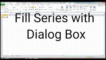 Fill Series with dialog Box