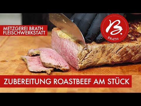 Video: Meisterklasse: Wie Man Rindfleisch Roastbeef Backt