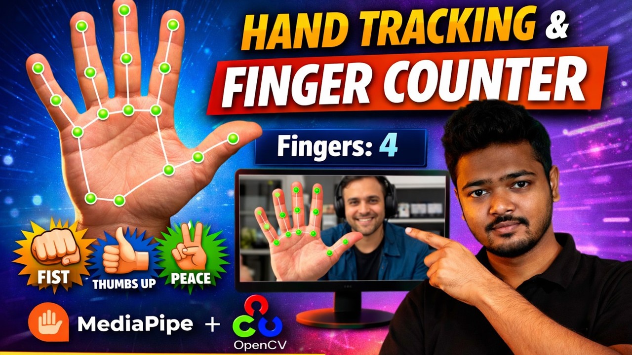 Finger Counter Using MediaPipe Task API + OpenCV youtube - YouTube