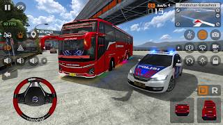 Bus Tirto Agung Full Strobo Berangkat Siang | Bus Simulator Indonesia BUSSID screenshot 1