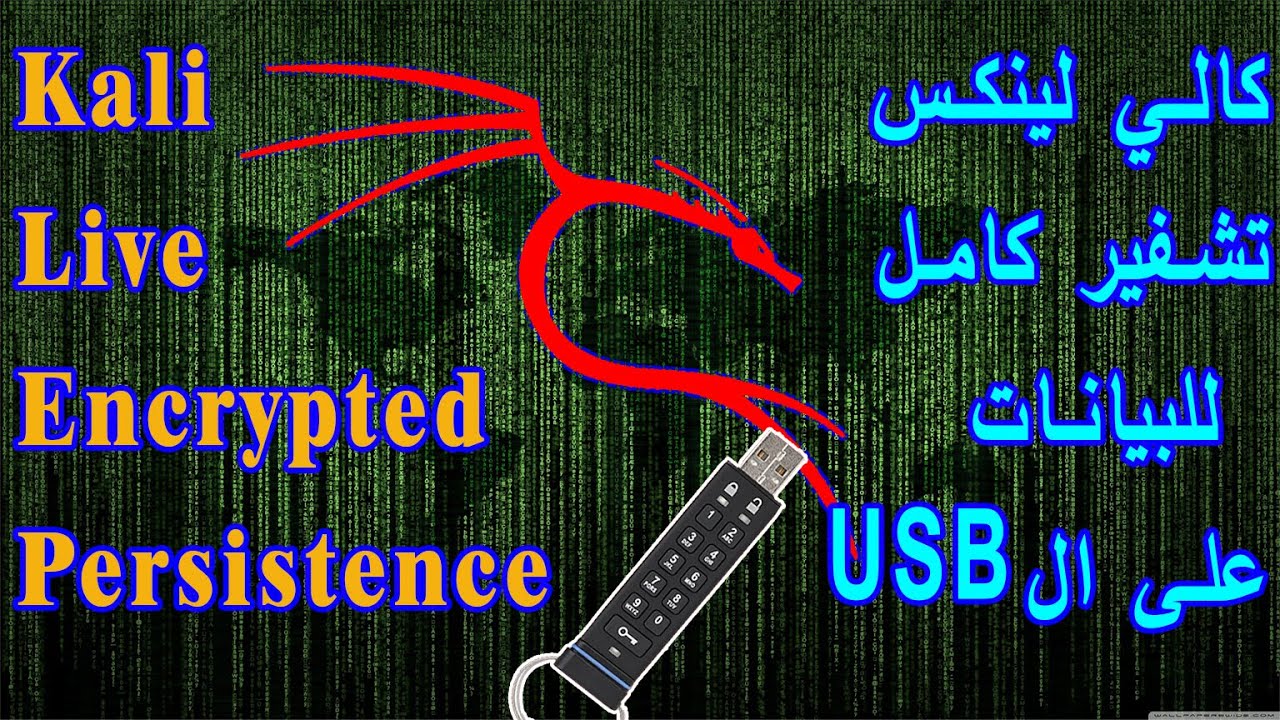 Kali Linux encrypted persistence live 2022 تثبيت كالي لينكس عالفلاشة لايف مع تشفير البيانات بكلمة سر