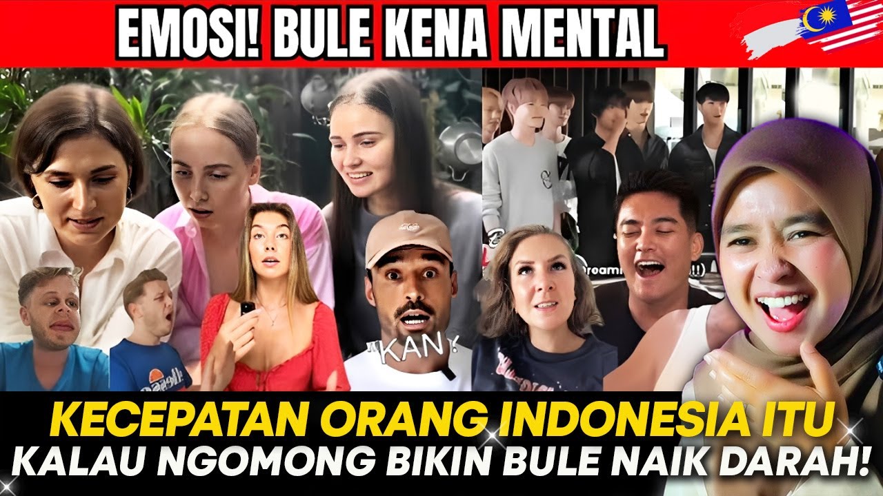 REAKSI 🇲🇾 : BIKIN BULE EMOSI! Kecepatan Ngomong Orang Indonesia Bikin Bule Kena MENTAL!