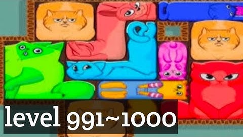 Puzzle Cats - level 991~1000 Solve 