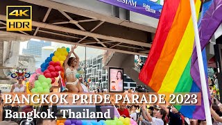 [BANGKOK] Bangkok Pride Parade 2023 "Enjoy Beautiful Pride Parade LGBTQIA+"| Thailand [4K HDR]