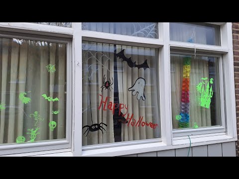 Budget Halloween Window Decor! HALLOWEEN FRIDAY! #halloween