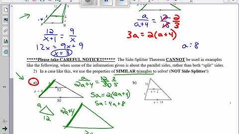 3 9n side splitting theorem video lesson