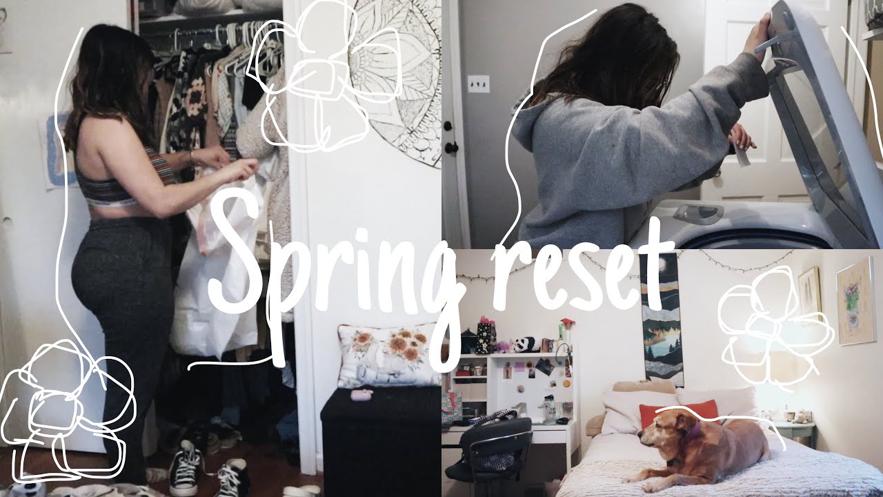 spring cleaning and closet clean out - YouTube