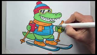 Bombardilo Crocodilo Is In Full Weekend Mode Satisfying Coloring