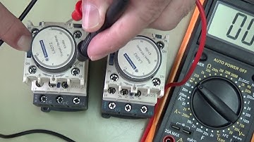 Contactos temporizados a la conexión y desconexión