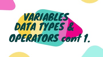 Variable, Data types, and Operators - Basic Java Programming (3rd Part)