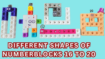 Building Numberblocks with MathLink Cubes in fun shapes | Learn with Arham Ejaz