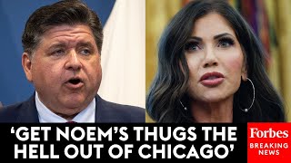 ‘I Won't Back Down’: JB Pritzker Vows To Fight Back Against Trump, Noem