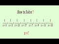 Russian Math Olympiad Question | advanced Math for competitive Exams | rational equation | x=?