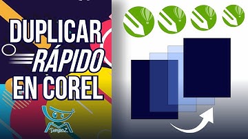 Como Duplicar objetos RAPIDO en Corel Draw