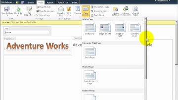 Changing the page layout of a publishing page