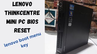 Lenovo Thinkcentre Mini Pc Bios Reset Lenovo Boot Menu Key How To Boot Lenovo Thinkcentre