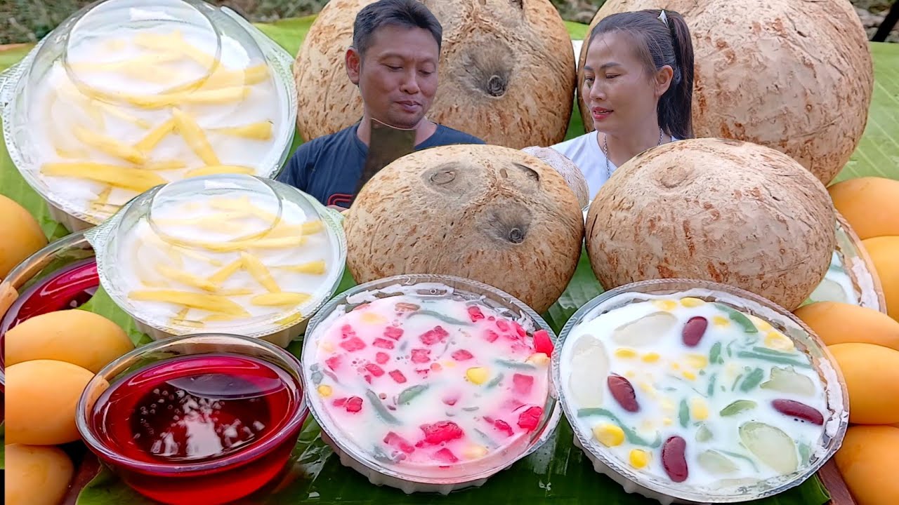 เติมน้ำตาลเพิ่มความหวานกินมะพร้าวกะทิวุ้นเครื่องแน่นๆจ้า|หนิงมาพาแซ่บ15 กุมภาพันธ์ 2026