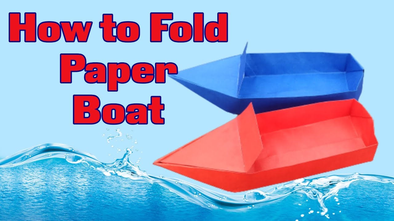 How to Make Paper Boat Fold A Paper Boat Handmade Paper Craft YouTube