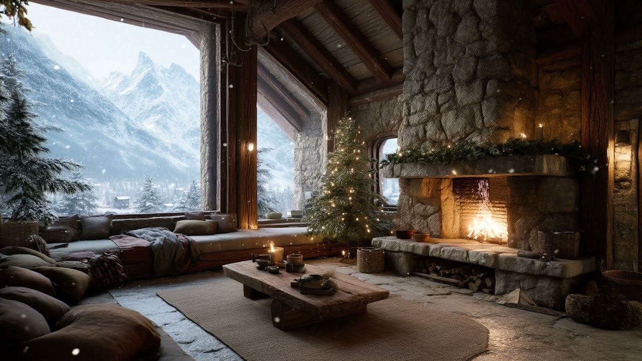 Extended Holiday Ambience 2026 with Gentle Music for Stress Relief and Cozy Evenings ✨❄️