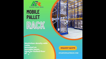 Maximize Storage with Mobile Pallet Racks 🚛 | Atlanta Pallet Rack #MobilePalletRack #storage #rack