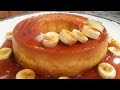 Flan de banana con leche condensada con bananas caramelizadas