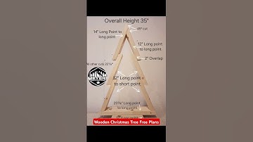 Wooden Christmas Tree free Plans #woodworking #woodwork #christmasdecor #diyproject #DIY #renos