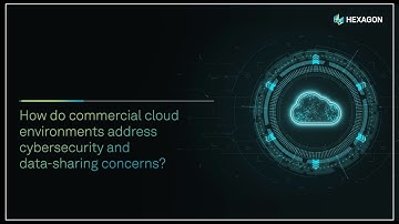 How do commercial cloud environments address data-sharing and cybersecurity concerns?