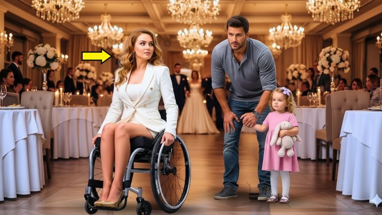 La CEO in sedia a rotelle restò sola al matrimonio —finché un padre single le disse: “Resta con noi”