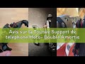 Avis sur la Tounee Support de téléphone Moto- Double Amortisseur de Vibrations, Fixation Guidon sans