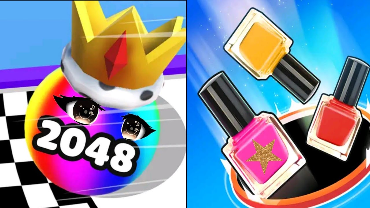 Max Level Satisfying Android iOS Gameplay - Merge Ball 2048 - Hole and Fill - Laser Man JJAAN