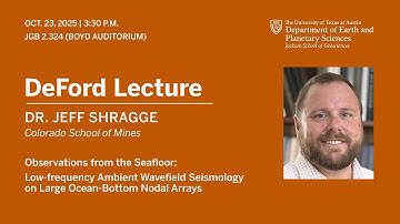 Jeff Shragge | Observations from the Seafloor