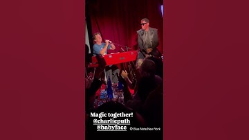 Charlie Puth and BabyFace performing “I’ll Make Love To You” at Blue Note New York for | Sept 25.25