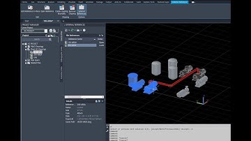 [AP3D] 외부참조 Equip Nozzle 및 Pipe 에 배관 연결 (Xref)